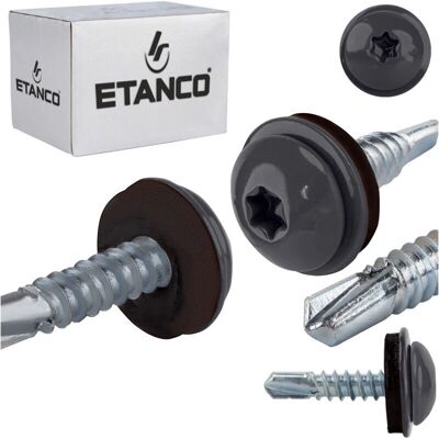 Etanco - GT 3 PH Z14 - 4,8x22 mm - RAL 7024 - Śruby Etanco - GT 3 PH Z14 - 4,8x22 mm - RAL 7024 - Śruby