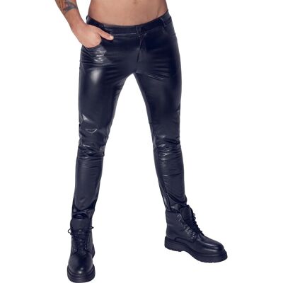 Noir - Noir Schlangenhaut-Optik Hose - Musta Noir - Noir Schlangenhaut-Optik Hose - Musta