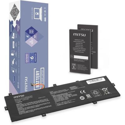 Mitsu Akku BC/AS-UX430 - Notebook Akku - Schwarz - 3400mAh Mitsu Akku BC/AS-UX430 - Notebook Akku - Schwarz - 3400mAh