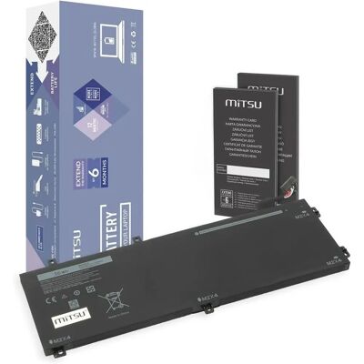 Batería Mitsu RRCGW 4910mAh para Dell XPS 15 - Negro Batería Mitsu RRCGW 4910mAh para Dell XPS 15 - Negro