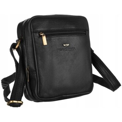 Sac Messenger en Cuir Noir Peterson - Sac pour Homme - Publicité Sac Messenger en Cuir Noir Peterson - Sac pour Homme - Publicité