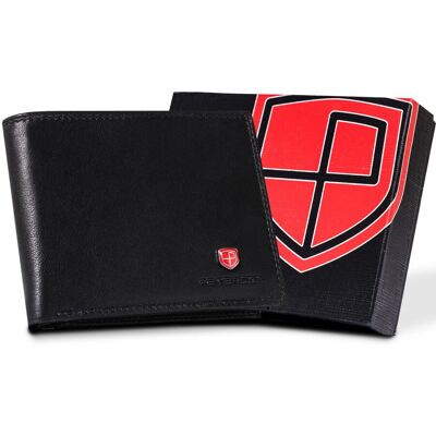 Portefeuille en Cuir Noir Peterson - Porte-cartes RFID - Classique Homme - Publicité Portefeuille en Cuir Noir Peterson - Porte-cartes RFID - Classique Homme - Publicité