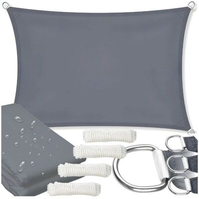 GENERIC - OutdoorShade - Ciemny szary - 4x3m - żagiel ochronny GENERIC - OutdoorShade - Ciemny szary - 4x3m - żagiel ochronny