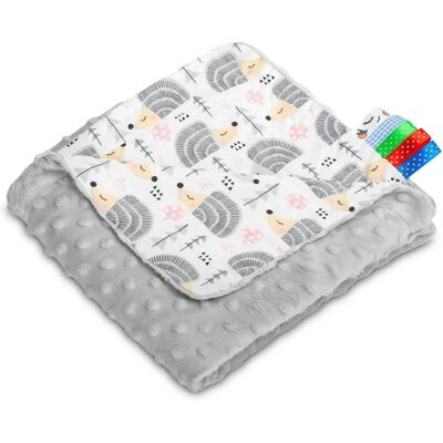 Sensillo Grau Minky-Decke - Kinderwagenbettwäsche Sensillo Grau Minky-Decke - Kinderwagenbettwäsche