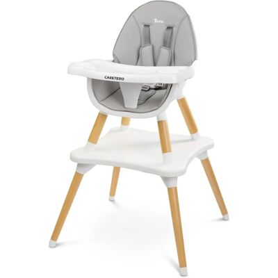 Caretero Tuva Šedá Jídelní židle - Multifunkční, Skandinávský Design Caretero Tuva Šedá Jídelní židle - Multifunkční, Skandinávský Design