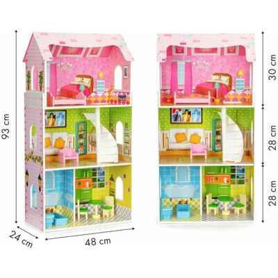 ECOTOYS Mint Residence Puppenhaus mit Möbeln ECOTOYS Mint Residence Puppenhaus mit Möbeln