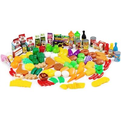Pricenet Plastikowe Owoce i Warzywa - 120 Sztuk - Zestaw Żywności Pricenet Plastikowe Owoce i Warzywa - 120 Sztuk - Zestaw Żywności