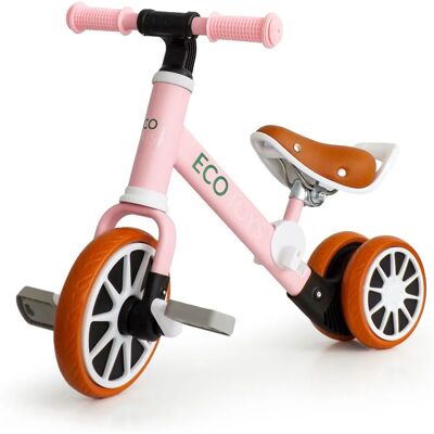 Ecotoys Rosa 2-in-1 Balance- und Pedalrad Ecotoys Rosa 2-in-1 Balance- und Pedalrad
