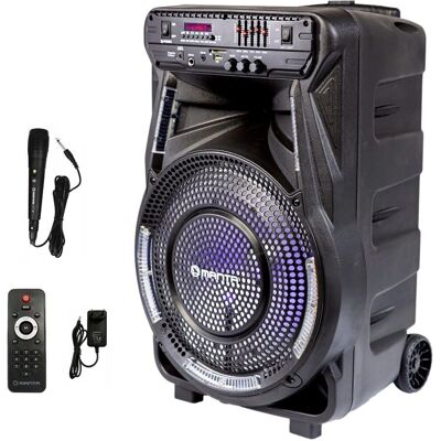 Manta SPK5033 Tragbarer Bluetooth-Lautsprecher - Party, 4h Akku, Schwarz Manta SPK5033 Tragbarer Bluetooth-Lautsprecher - Party, 4h Akku, Schwarz