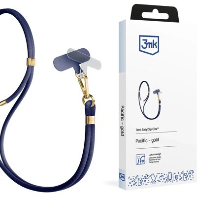 3MK EasyClip Elite Handyhalterung - Nylon Zink Blau Gold 3MK EasyClip Elite Handyhalterung - Nylon Zink Blau Gold