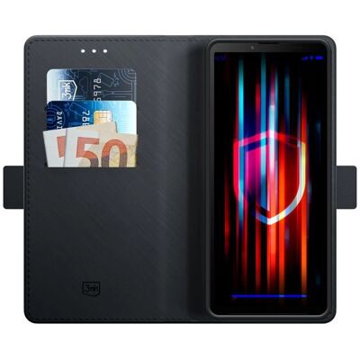 Étui portefeuille 3MK Xperia 10 V - Noir - Coque de téléphone Étui portefeuille 3MK Xperia 10 V - Noir - Coque de téléphone