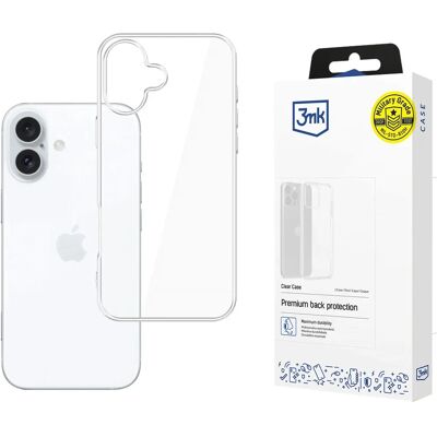 Průhledný kryt 3MK iPhone 16 - Telefonní pouzdro Průhledný kryt 3MK iPhone 16 - Telefonní pouzdro