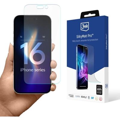 3MK Značka Matný Chránič Obrazovky pro iPhone 16 - Chránič Obrazovky 3MK Značka Matný Chránič Obrazovky pro iPhone 16 - Chránič Obrazovky