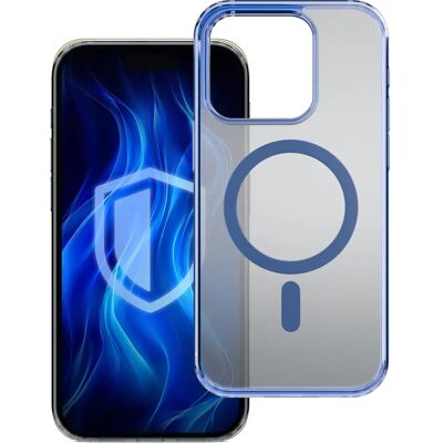 3MK Frosty MagCase iPhone 16 Pro Kék - Mobiltelefon tok 3MK Frosty MagCase iPhone 16 Pro Kék - Mobiltelefon tok