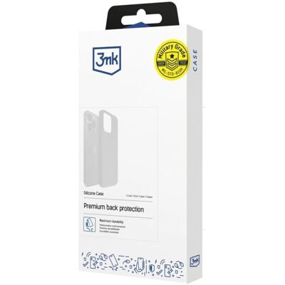 Coque en silicone 3MK pour iPhone 16 Pro Marine foncé Coque en silicone 3MK pour iPhone 16 Pro Marine foncé