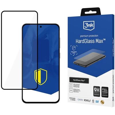 3MK HardGlass Max - Gehärtetes Glas für Samsung Galaxy S24 FE - Schwarz 3MK HardGlass Max - Gehärtetes Glas für Samsung Galaxy S24 FE - Schwarz