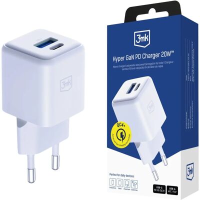3MK Hyper GaN 20W Töltő - Gyors Töltés, Kompakt, Biztonságos 3MK Hyper GaN 20W Töltő - Gyors Töltés, Kompakt, Biztonságos