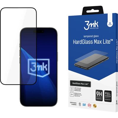 3MK HardGlass Max Lite - Apple iPhone 17 Pro - Noir - Protection d'écran 3MK HardGlass Max Lite - Apple iPhone 17 Pro - Noir - Protection d'écran