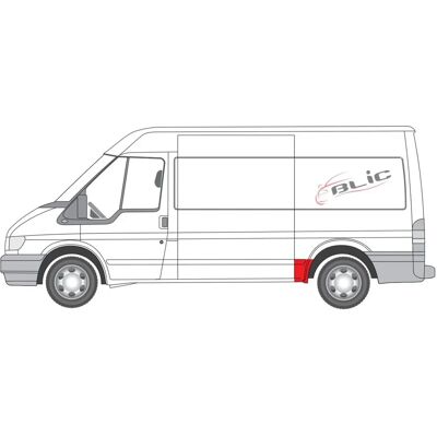 Korjauspeltipaneeli vasemman takasiiven korjaukseen BLIC 2509601P Ford Transit Mk5/Mk6 Korjauspeltipaneeli vasemman takasiiven korjaukseen BLIC 2509601P Ford Transit Mk5/Mk6