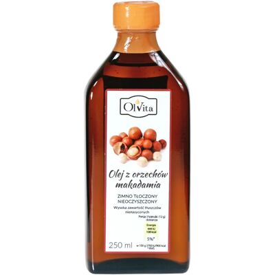 OLVITA Makadamiaöl - Kaltgepresst 250 ml OLVITA Makadamiaöl - Kaltgepresst 250 ml