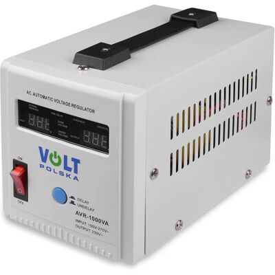 VOLT Polska Napěťový Stabilizátor 1000VA - Automatická Regulace Napětí VOLT Polska Napěťový Stabilizátor 1000VA - Automatická Regulace Napětí