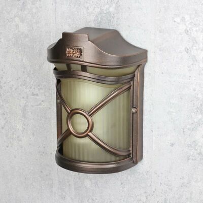 Lampada da parete esterna Nowodvorski Don - Metallo e vetro rustico IP44 Lampada da parete esterna Nowodvorski Don - Metallo e vetro rustico IP44