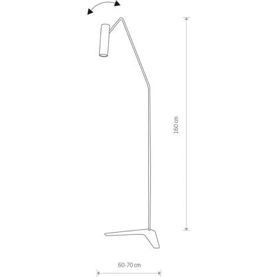 Lampada da Terra Eye Super Nera di Nowodvorski - Illuminazione Moderna Minimalista Lampada da Terra Eye Super Nera di Nowodvorski - Illuminazione Moderna Minimalista