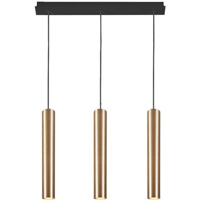 Lampada Pendente Nowodvorski - Serie EYE, 3 GU10, Nero/Mesina Lampada Pendente Nowodvorski - Serie EYE, 3 GU10, Nero/Mesina