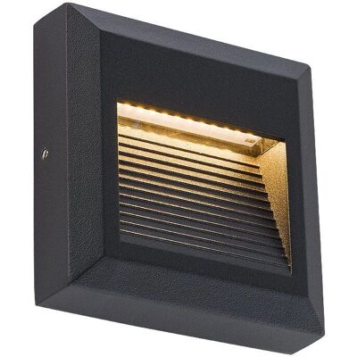 Czarna Lampa Ścienna Zewnętrzna 3W 2000K 100lm - Nowodvorski Czarna Lampa Ścienna Zewnętrzna 3W 2000K 100lm - Nowodvorski