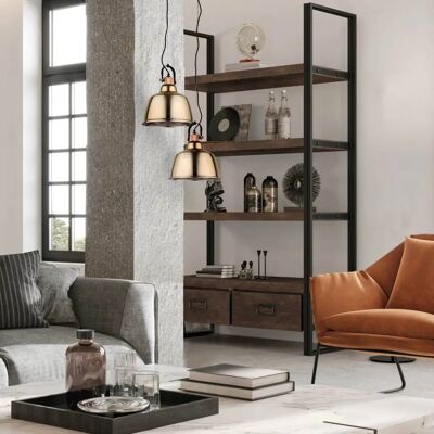 Lampa wisząca Amalfi Gold od Nowodvorski - Elegancja Przemysłowa Lampa wisząca Amalfi Gold od Nowodvorski - Elegancja Przemysłowa
