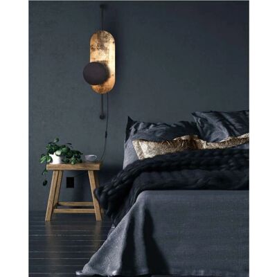 Applique Murale Nowodvorski WHEEL LUX 8430 - Noir et Or - Moderne, Réglable, Bois & Métal - Publicité Applique Murale Nowodvorski WHEEL LUX 8430 - Noir et Or - Moderne, Réglable, Bois & Métal - Publicité