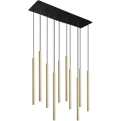 Nowodvorski Laser Taklampe - Svart og Gull - 10 G9-pærer Nowodvorski Laser Taklampe - Svart og Gull - 10 G9-pærer