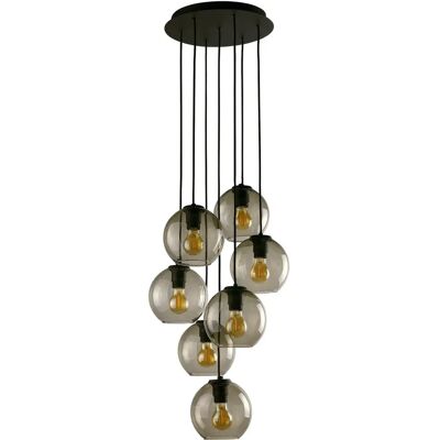 Lámpara colgante Nowodvorski Vetro 9131 - Vidrio ahumado, 7 luces Lámpara colgante Nowodvorski Vetro 9131 - Vidrio ahumado, 7 luces