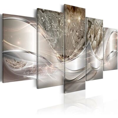 GBSHOP - Quadro Sparkling Dandelions - Beige Wide - 100x50 - Arte murale GBSHOP - Quadro Sparkling Dandelions - Beige Wide - 100x50 - Arte murale