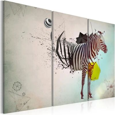 ARTGEIST - Zebra Abstract - 60x40 cm - Impression sur toile - Publicité ARTGEIST - Zebra Abstract - 60x40 cm - Impression sur toile - Publicité