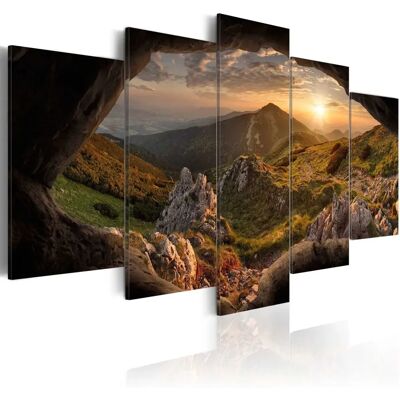 Artgeist - Sunset In The Valley - 200x100 cm - Impression sur toile - Publicité Artgeist - Sunset In The Valley - 200x100 cm - Impression sur toile - Publicité