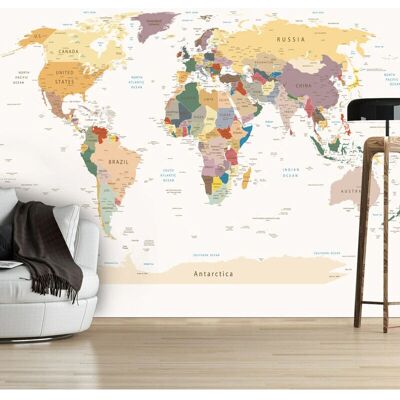 Marque ARTGEIST Modèle Carte du Monde - 100x70 cm Papier Peint - Publicité Marque ARTGEIST Modèle Carte du Monde - 100x70 cm Papier Peint - Publicité