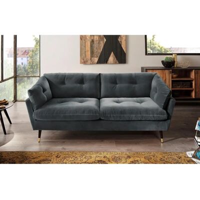 TRENDS BY HG Japan 2,5-Sitzer Sofa - Microvelours grau TRENDS BY HG Japan 2,5-Sitzer Sofa - Microvelours grau