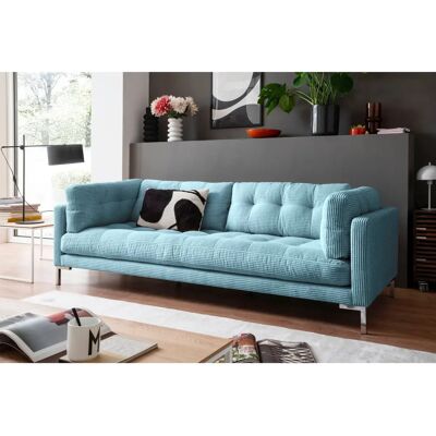 TRENDS BY HG Landau Blau 3-Sitzer Couch aus Cord TRENDS BY HG Landau Blau 3-Sitzer Couch aus Cord