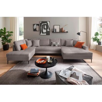 TRENDS BY HG Sommer U-Form Sofa - Grau Wohnzimmermöbel TRENDS BY HG Sommer U-Form Sofa - Grau Wohnzimmermöbel