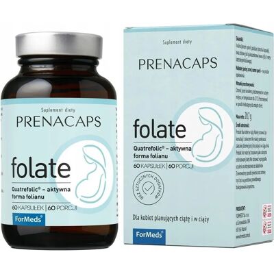PRENACAPS FORMEDS Kyselina listová Quatrefolic 60 kapslí PRENACAPS FORMEDS Kyselina listová Quatrefolic 60 kapslí