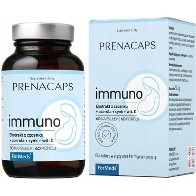 Prenacaps FORMEDS Česnek Zinek Vitamín C - Imuno Prenacaps FORMEDS Česnek Zinek Vitamín C - Imuno