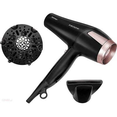 Mpm Msw-24 - Schwarze Haartrockner mit Diffusor & Konzentratore Mpm Msw-24 - Schwarze Haartrockner mit Diffusor & Konzentratore
