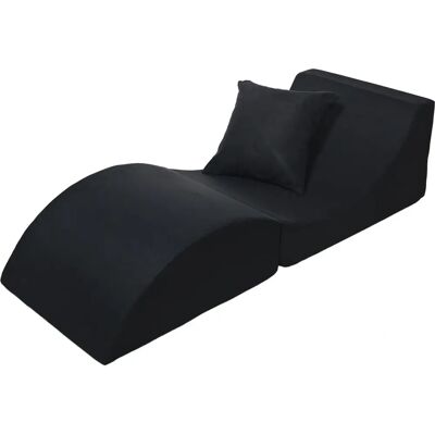 Mebel wielofunkcyjny PQP - Stół-sofa 3 w 1 - Czarny Mebel wielofunkcyjny PQP - Stół-sofa 3 w 1 - Czarny
