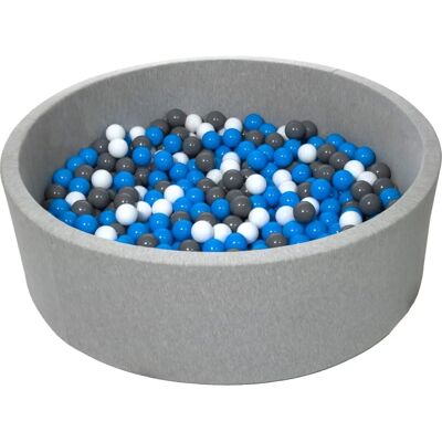 Viking Aire de Jeux à Boules - 125 Cm - 600 Boules Ø 7 Cm - Blanc, Bleu, Gris - Jouer Sûr - Publicité Viking Aire de Jeux à Boules - 125 Cm - 600 Boules Ø 7 Cm - Blanc, Bleu, Gris - Jouer Sûr - Publicité