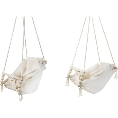 PQP Baby Swing - Kremowa - Styl Skandynawski - Huśtawka dla Niemowląt PQP Baby Swing - Kremowa - Styl Skandynawski - Huśtawka dla Niemowląt