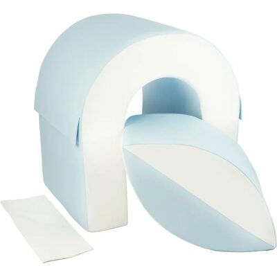 Viking Choice Blocs en Mousse - 2 Pièces - Blanc & Bleu - 65cm de Hauteur - Ensemble de Jeu Doux - Publicité Viking Choice Blocs en Mousse - 2 Pièces - Blanc & Bleu - 65cm de Hauteur - Ensemble de Jeu Doux - Publicité
