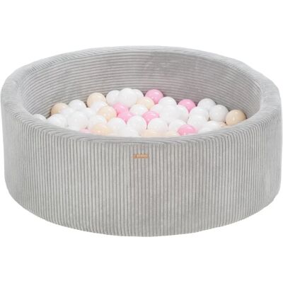 Pqp Ball Sea - 200 Kolorowe kulki - Cordu Roy 90 cm - Basen do zabawy z kulkami Pqp Ball Sea - 200 Kolorowe kulki - Cordu Roy 90 cm - Basen do zabawy z kulkami