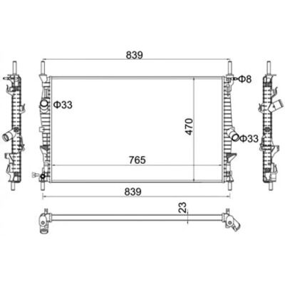 Radiateur Hart 620 209 Ford - Refroidissement Moteur - Publicité Radiateur Hart 620 209 Ford - Refroidissement Moteur - Publicité