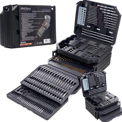 Ensemble d'Outils Kraft&Dele KD-998 - Mèches Métalliques & Titane - Étui - Publicité Ensemble d'Outils Kraft&Dele KD-998 - Mèches Métalliques & Titane - Étui - Publicité